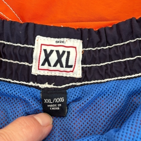 Tommy Hilfiger Cargo Swim Trunks Men's XXL Orange Mesh Lined - Picture 8 of 13